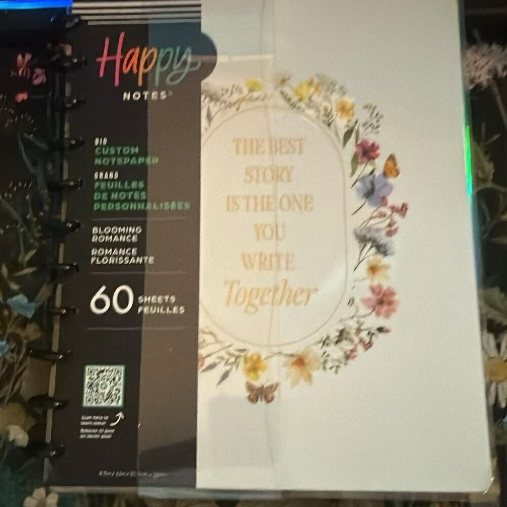 Happy Planner BIG custom notepaper Blooming Romance - NEW